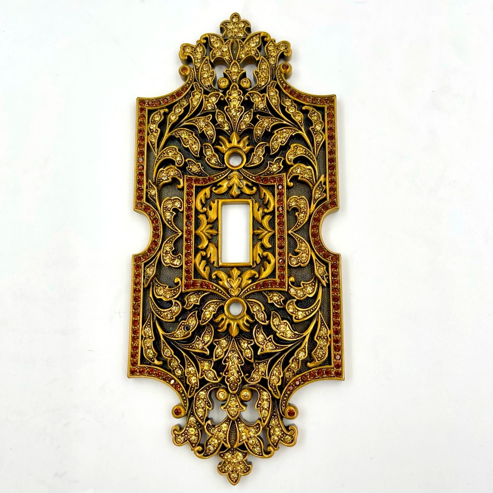 Pair (2) Edgar Berebi Swarovski Ltd Edition 7450 Single Toggle Switch Covers